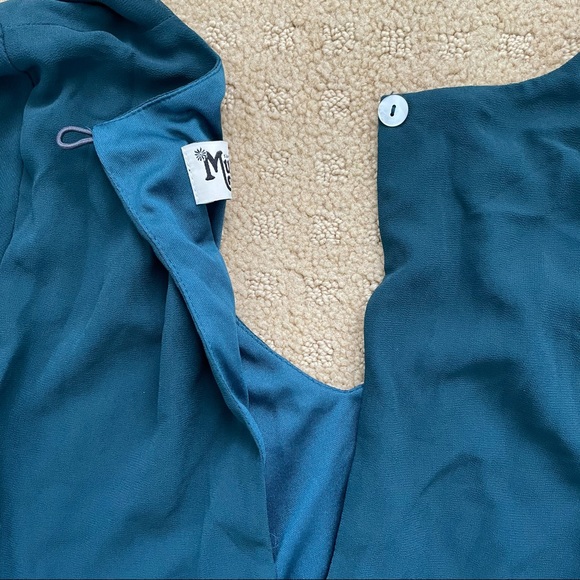 Show Me Your MuMu NWOT Jocelyn Maxi Dress Deep Jade M - Picture 5 of 8